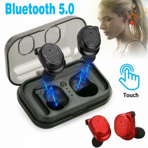 Cheap Chip אוזניות ספורט Bluetooth 5.0 Ture Wireless Headphones TWS Headset Earphones Mini Earbuds Stereo