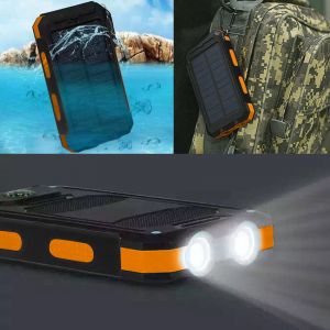 Cheap Chip סוללות חיצוניות Waterproof 500000mAh Dual USB Portable Solar Charger Solar Power Bank For Phone