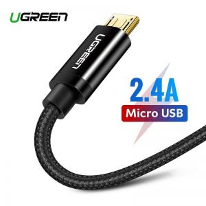 Cheap Chip מטענים וכבלים UGREEN Micro USB Cable Fast Charging Data Sync Phone Cable For Samsung Android 