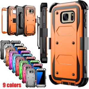 Cheap Chip מגנים For Samsung Galaxy J7 S7 Edge Phone Case Hybrid Rugged Armor Holster Stand Cover