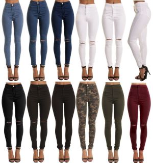 Cheap Chip לאישה WOMENS HIGH WAISTED SKINNY JEANS JEGGINGS LADIES Slim STRETCHY PANTs 6-22