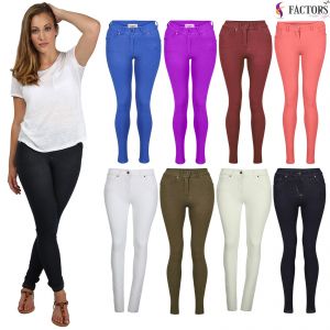 Cheap Chip לאישה NEW LADIES SKINNY FIT COLOURED STRETCHY JEANS WOMENS JEGGINGS TROUSERS SIZE 8-20