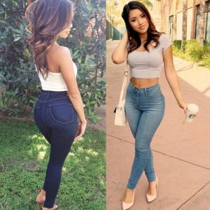 Cheap Chip לאישה Women Pencil Stretch Casual Denim Skinny Jeans Pants High Waist Jeans Trousers