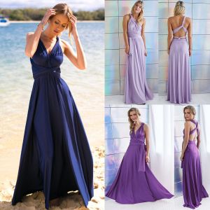 Cheap Chip לאישה Women Evening Dress Convertible Multi Way Wrap Bridesmaid Formal Long Dresses 