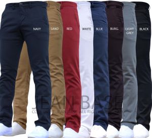 Cheap Chip לגבר Mens Designer Trousers Chinos Stretch Skinny Slim Fit Jeans All Waist Sizes Holt