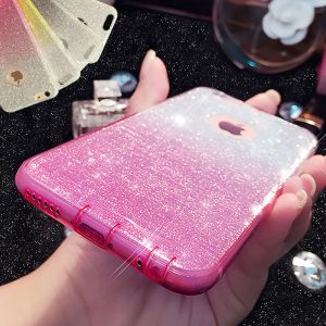 Cheap Chip מגנים Bling Sparkle Glitter Crystal Rubber TPU Phone Case Cover For Apple iPhone 6 6S