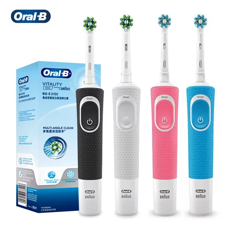 מברשת שיניים חשמלית Oral B D100 2D Vitality לניקוי שיניים מברשת שיניים אלקטרונית 