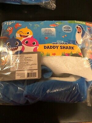 Cheap Chip תחפושות לתינוקות  Halloween Costume Girl Toddler Baby Shark Daddy Shark Blue 3T-4T New