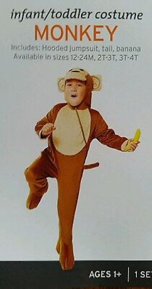 Cheap Chip תחפושות לתינוקות  Infant Toddler Monkey Halloween Costume Outfit Banana Funny NEW
