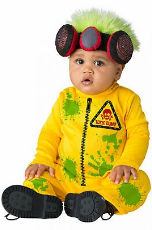 Cheap Chip תחפושות לתינוקות  Toxic Dump Hazard Hazmat Suit Funny Infant Costume