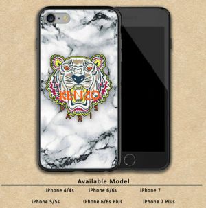 Cheap Chip מגנים  Kenzo Tiger White Marble Print Plastic Case iPhone 6s 7 8 X XS XR 11 + Samsung