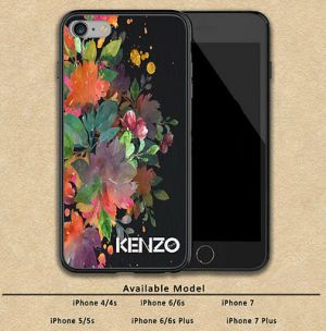 Cheap Chip מגנים  Kenzo Logo Flower Print Plastic Case iPhone 4s 5s SE 6s 7 8 X XS XR 11 + Samsung