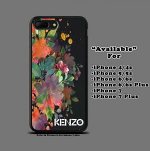 Cheap Chip מגנים  Kenzo Flower Fashion Print Plastic Case iPhone 4s 5s SE 6s 7 8 X XS XR + Samsung