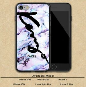 Cheap Chip מגנים  Kenzo Paris White Marble Print Plastic Case iPhone 5s 6s 7 8 X XS XR + Samsung