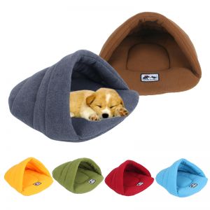 Cheap Chip לכלב 6 Colors Soft Polar Fleece Dog Beds Winter Warm Pet Heated Mat Small Dog Puppy Kennel House for Cats Sleeping Bag Nest Cave Bed