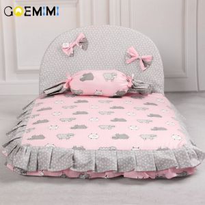 2019 Dog Lovely Bed Comfortable Warm Pet House Print Fashion Cushion for pet Sofa Kennel Top Quality Puppy Mat Pad Bed