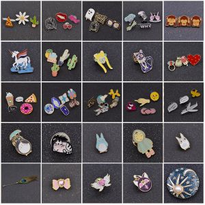 Cheap Chip לכלב Funny Anime Enamel Brooch Pins Shirt Collar Lapel Pin Fashion Jewelry Dog Pins