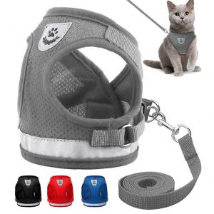 Cheap Chip לכלב Leash Small Pet Control Harness Dog Cat Soft Mesh Walk Collar Safety Strap Vest