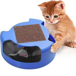 Cheap Chip לחתול Cat Mouse Play Toy with Scratching Post Pad for Pup Animal Interactive Training 