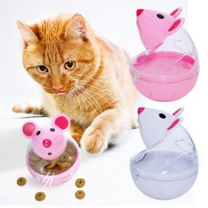 Cheap Chip לחתול Snacky Mouse Play & Eat Cat Food Treats Delicious Game Exercise Dispensing Toy