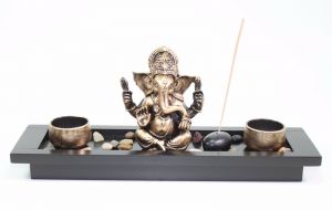 Cheap Chip אביזרי נוי וגאדג׳טים  Elephant Ganesha Zen Rocks Incense Burner Candle Holder Office Home Decor. Gift