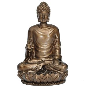 Cheap Chip אביזרי נוי וגאדג׳טים NEW! 3" Small Shakyamuni Buddha Figurine Statue Buddhism Meditation Gift 1919