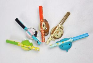Cheap Chip אביזרי נוי וגאדג׳טים Novelty Animal Fridge Magnet Memo Holder w/Matching Pen, Five Clever Designs