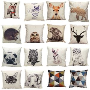 Cheap Chip אביזרי נוי וגאדג׳טים Vintage Cotton Owl Linen Pillow Case Sofa Waist Throw Cushion Cover  Home Decor