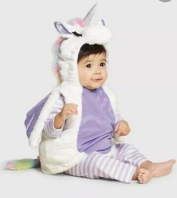 Cheap Chip תחפושות לתינוקות  NEW Toddler Girl Hooded Plush Unicorn Halloween Costume Sz 12-18 Months