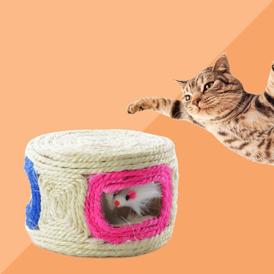 Cheap Chip לחתול  Cat Toy Pets Products Kitten Toys With Mouse Inside Roped Funny Play Toys