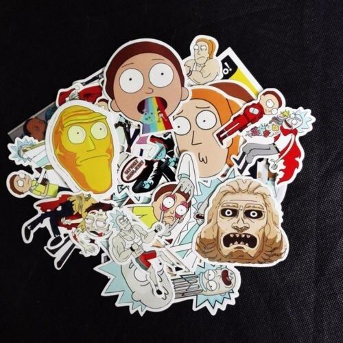 Cheap Chip ניקיון, אסטטיקה ובישום 35pcs Rick And Morty Car Sticker Random Character Ric Cool Mor Auto Sticker DIY